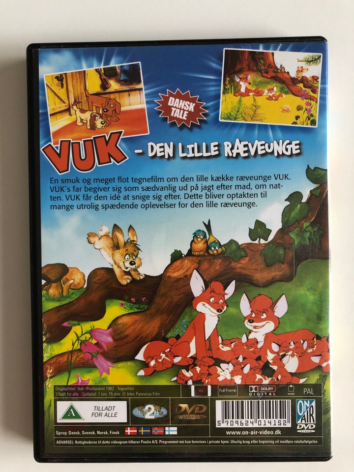 Vuk - den lille Ræveunge , instruktør Inter Pannonia, DVD