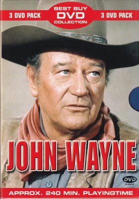 John Wayne 3 Film Boks, instruktør Div, DVD, western, Meget velholdt uden ridser på skiver.
-
John W