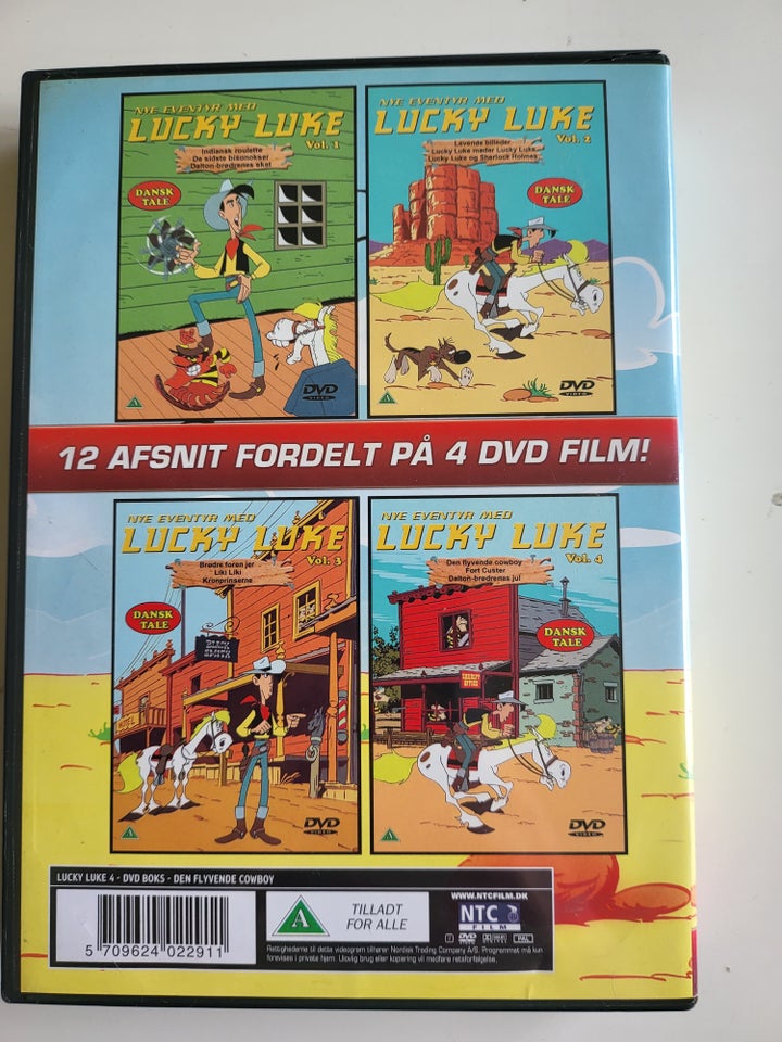 Lucky Luke, DVD, tegnefilm