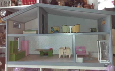 Dukkehus, Møbleret dukkehus med familie, Lundby Life dukkehus... med det mest nødvendige kit.

•Fuld