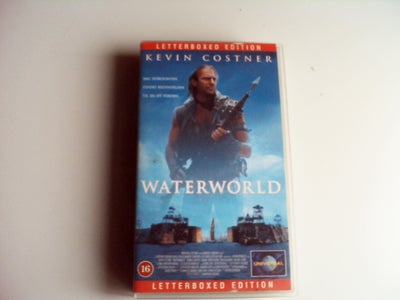 Drama, Waterworld, VHS videofilm, med kevin kostner. 
porto 43 kr