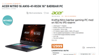Acer NITRO RTX4070, Ryzen 7 7840HS GHz, 16 GB ram