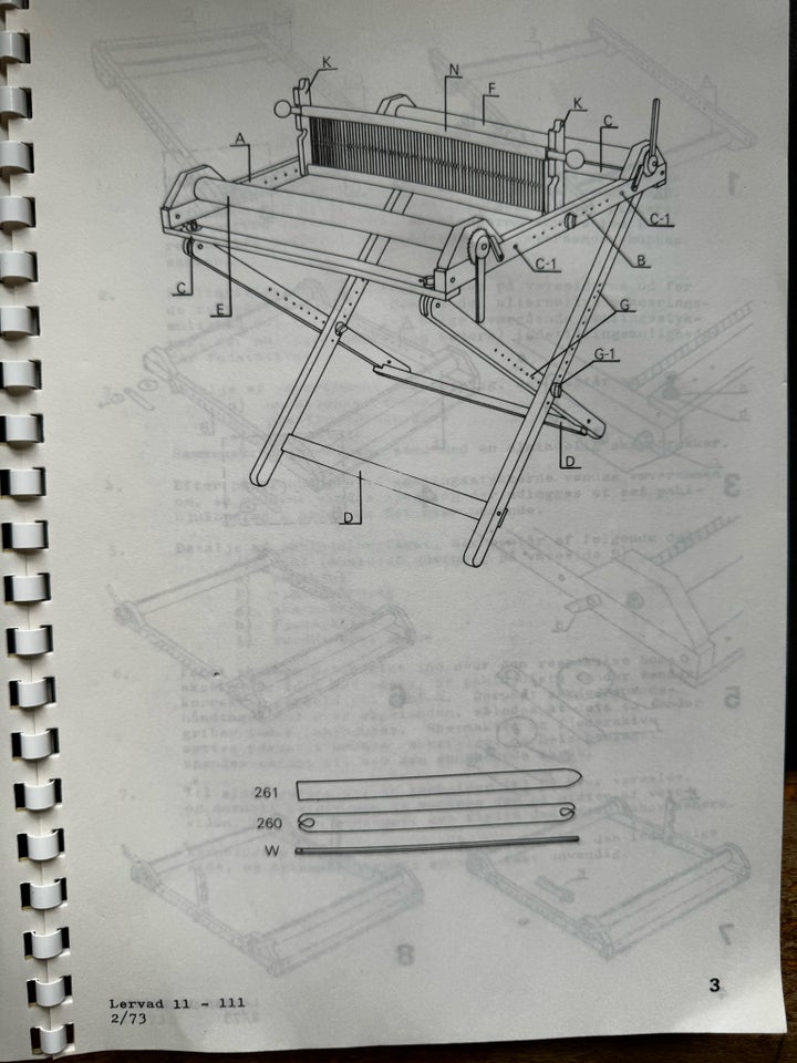 VEJLEDNING FOR VÆV NR. 11, © LERVAD 1973, emne: håndarbejde