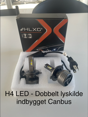 Lys og lygter, Nye kvalitets H4 LED forlygtepærer, lavet af alu. Flot og holdbar kvalitet.

Kraftig 