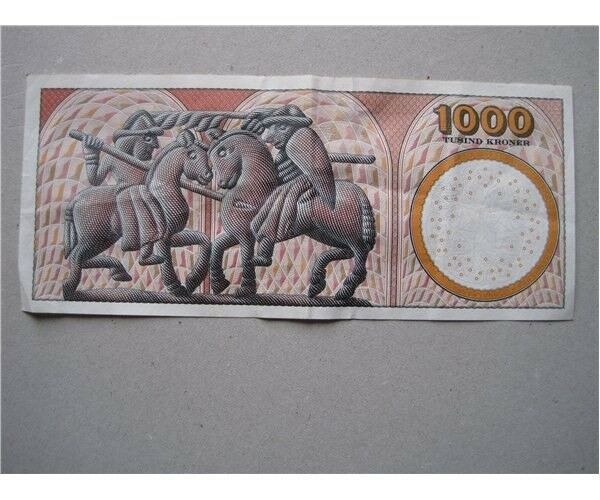 Danmark, sedler, 1000 kr seddel Litra A0982E