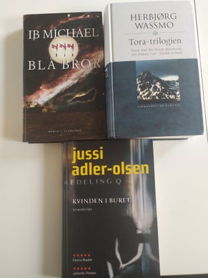 Blå bror, Tora trilogien, kvinden i buret, Ib Michael, Jussi Adler-olsrn, herbjørg wassmo, genre: dr