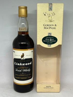 Spiritus, Single malt whisky, Skotsk single malt whisky. Linkwood. Destilleret i 1954 (70 år siden) 