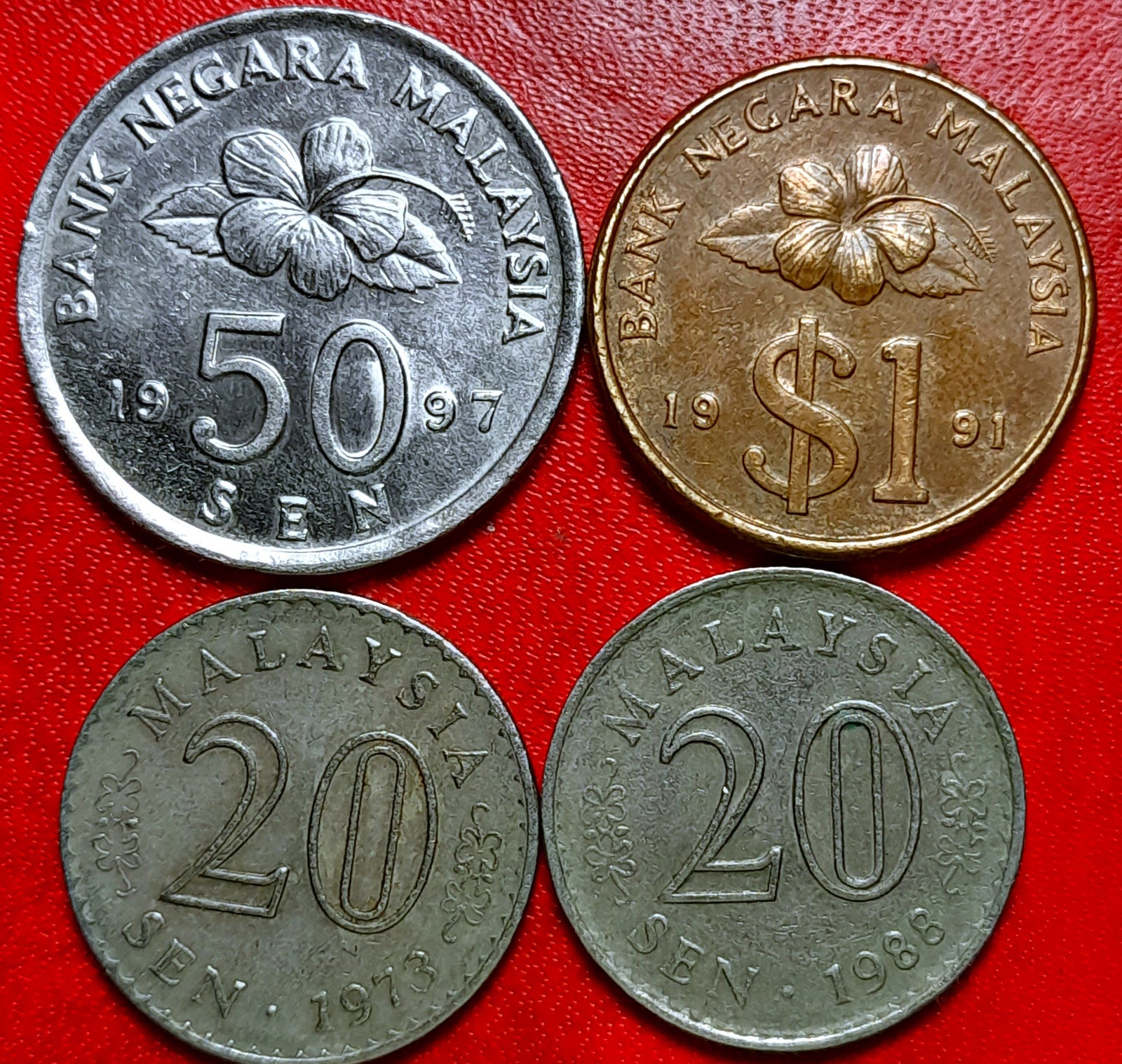 Asien, mønter, 19731997