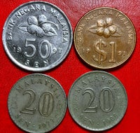 Asien, mønter, 19731997