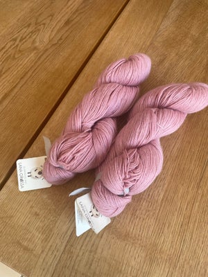 Garn, Slow wool lino fra Lana Grossa, Uld med hør. 200 gram. 400 m pr. 100 gram. Gammelrosa. 

