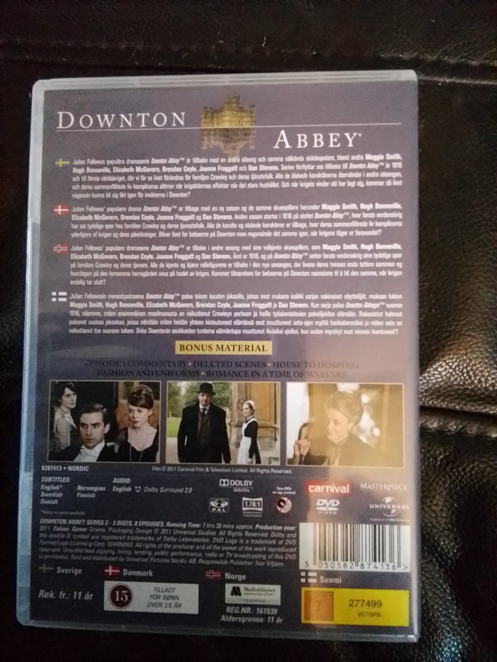 Downton Abbey serie 2, DVD, drama