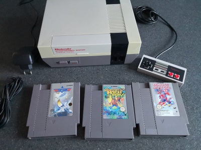Nintendo NES, Regionsfri, Kongen af Retro spillekonsoller.
Komplet og klar til at spille på.
Regions