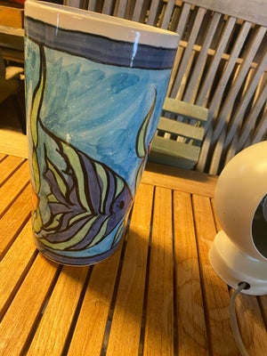 Vase, Vase, Fin keramik vase 22.5 cm høj