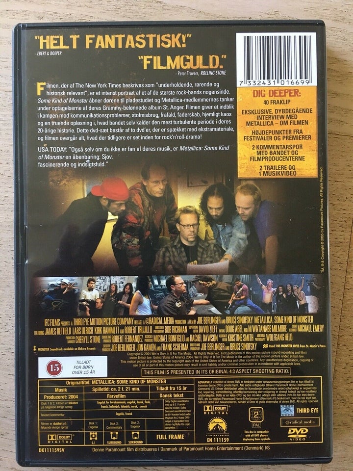Metallica: Some Kind Of Monster, DVD, andet