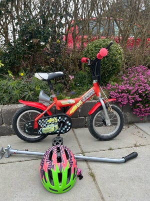Unisex børnecykel, anden type, andet mærke, 12 tommer hjul, 0 gear, 12” børnecykel inkl. hjælpestang