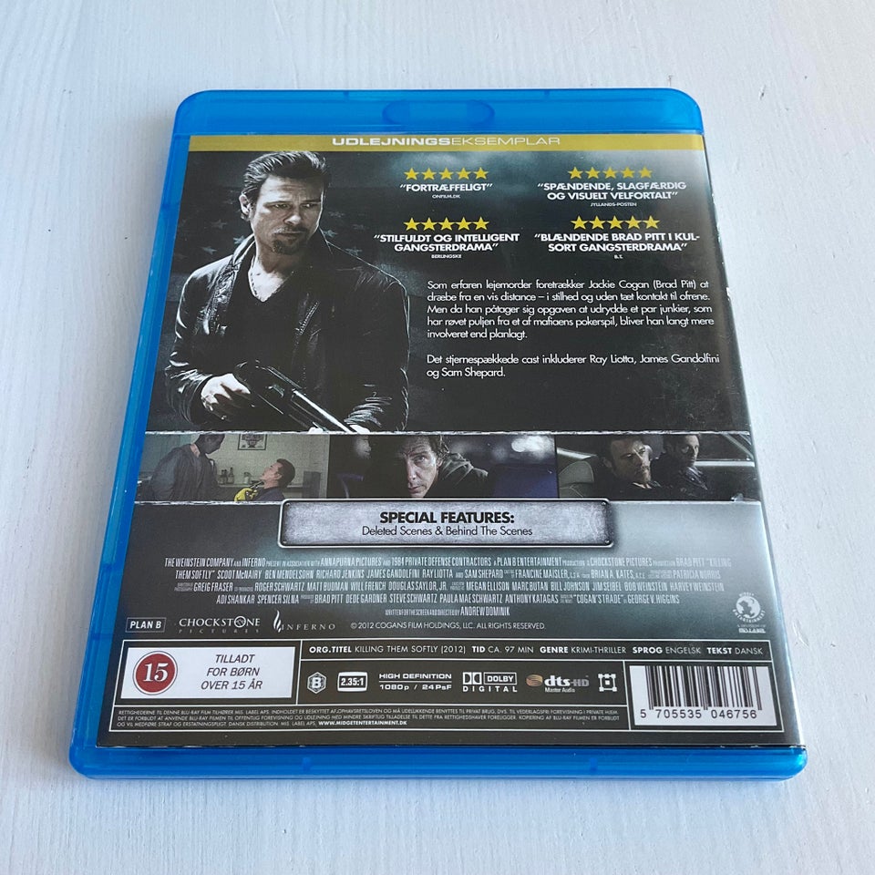 Killing Them Softly, Blu-ray, action