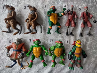 Teenage mutant ninja turtles, TMNT, 
1. Master Splinter 1988 Mirage studios, Playmates toys 50,-

2.