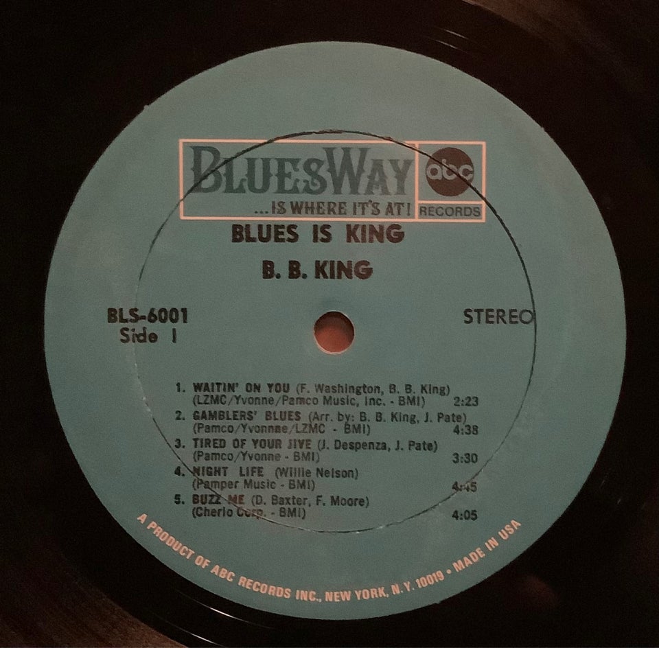 LP, B. B. King, Blues is King