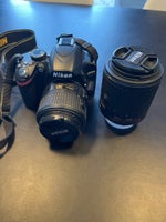 Nikon D3200 , spejlrefleks, 24 megapixels