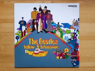 LP, The Beatles, Yellow Submarine, velholdt LP udgivet i 2012.
Uofficiel japansk mono release på ora