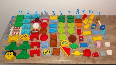 Lego Duplo, Mange Reservedele., Trug, skilte, møbler m.m.
Frit valg pr. stk.
Få kan evt. have mindre