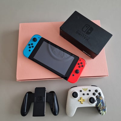 Nintendo Switch, Perfekt, Nintendo Switch fra 2021. Stort set brugt da vi har 2 I husstanden. Der me