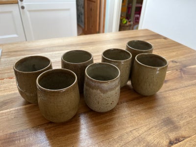 Keramik, Kopper, Håndlavet, Japansk keramik købt i Cambodia. Alle kopper er forskellige, men passer 