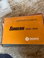 Instruktionsbog , Chrysler Sunbeam 1250/1500