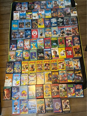 Anden genre, 96 STK VHS Film & Serie Danske Sjælden iblandt, instruktør Walt Disney Pixar Marvel Dre