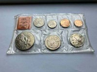 Andet land, mønter, 1,2,5,10,20,50cent og 1 dollar (New
