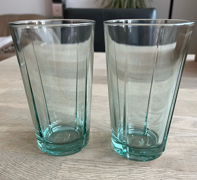 Glas, kaffeglas/ coffee glasses, Rosendahl Grand Cru, Rosendal Reduce. 2 stk. grøn. Aldrig brugt i o