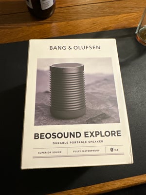 Højttaler,  Bang & Olufsen, Beosound Explore, 33 W, Perfekt, Har vundet den i en konkurrence men har