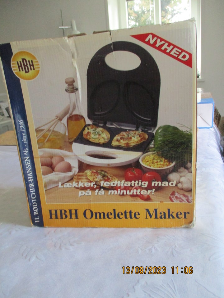 HBH OMELETTE MAKER, ALDRIG BRUGT, HBO