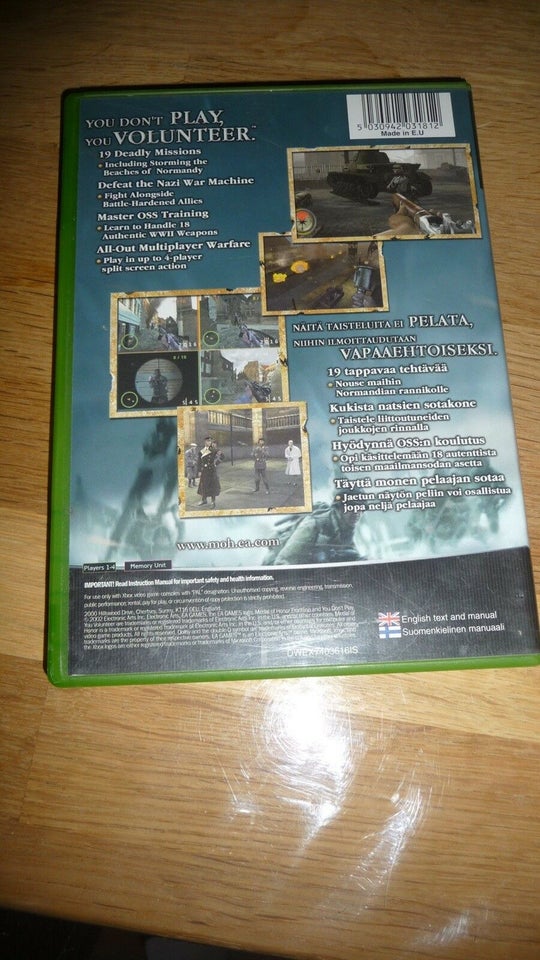 Medal Of Honor Frontline, Xbox, anden genre