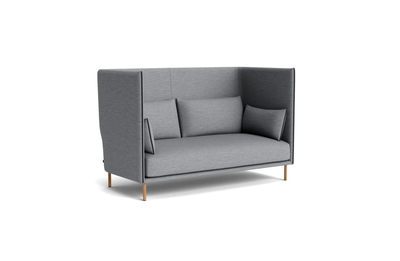Sofa, uld, 2 pers. , HAY, HAY Silhouette Høj Ryg 2 Personers Sofa Mono - Remix 143 / Oiled Solid Oak