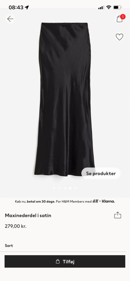 str. 40, H&M, Sort og møkreblå