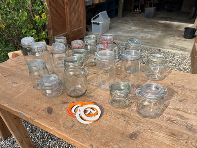 Glas, Patentglas, syltetøjsglas, 17 stk patentglas og nogle gummiringe. Kan evt hentes i København.