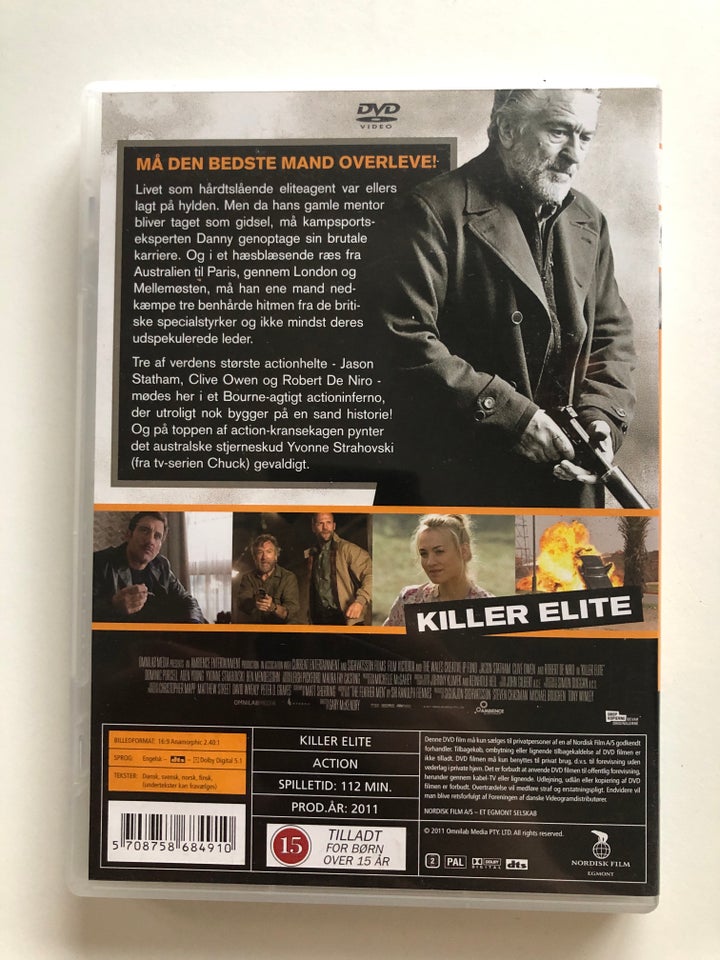 Killer Elite, DVD, action