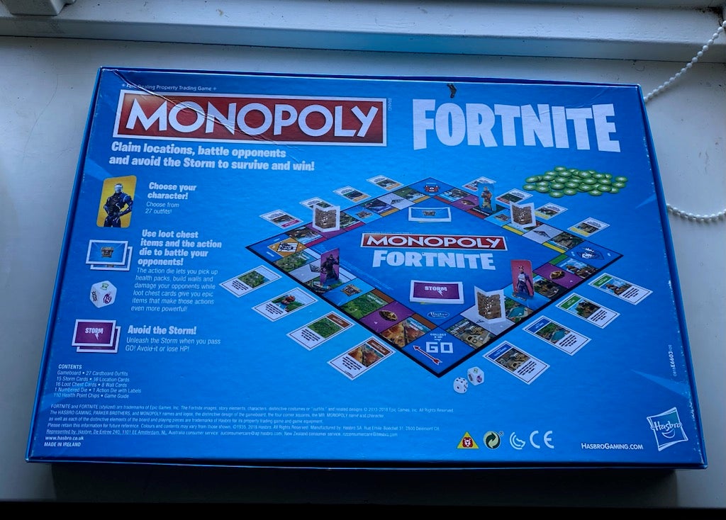 Monopoly Fortnite, brætspil