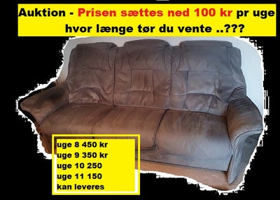 Sofa, velour, 3 pers. , Hjort Knudsen, Hjort Knudsen 3 pers. sofa i god stand, brugt, 450 kr - 150 k