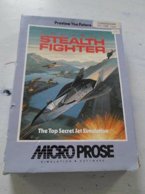 Project Stealth Fighter , Commodore 64/128, Den fantastiske flysimulator til din Commodore. Komplet 