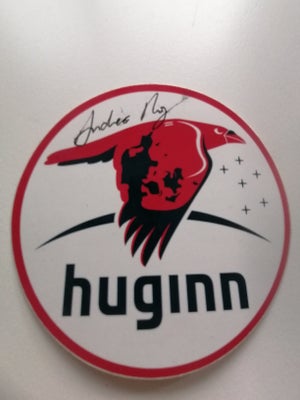 Autografer, Andreas Mogensen autograf, Huginn mission patch signeret af Andreas Mogensen 
Sælges til