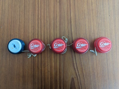 Coca Cola, Russell Coca cola yo-yo, Den legendariske konkurrence yoyo fra 90-erne.
De 2 længst til v