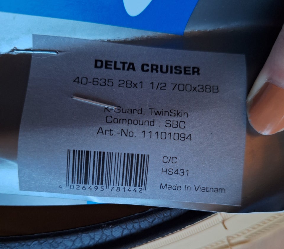 Dæk, Schwalbe Delta Cruiser 40-635 28x1 1/2