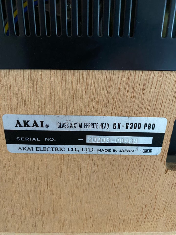 Spolebåndoptager, Akai, 630 D Pro