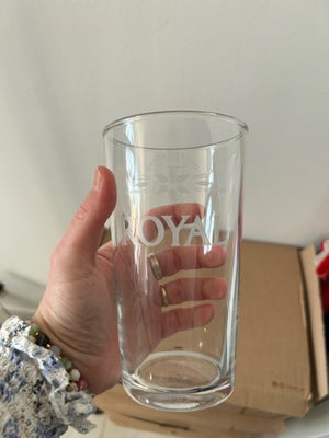 Glas, Øl glas/ sodavandsglas, Royal, 48 nye og ubrugt øl glas fra bryghuset royal står stadig i kass