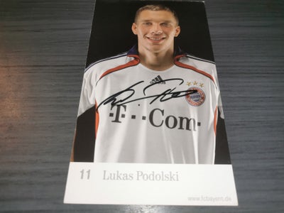 Autografer, Lukas Podolski autograf, Skaffet via en jeg kender som arbejder i Bayern München

Sender