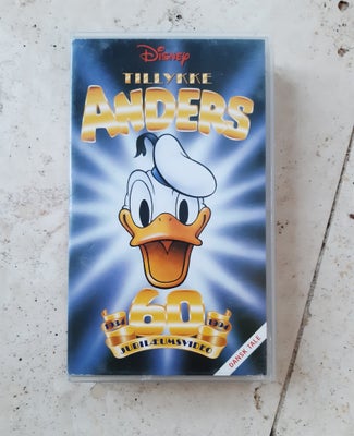 Tegnefilm, Disney. Tillykke Anders. VHS 60 års jubilæumsvideo 1934-1994.

Sender gerne - køber betal