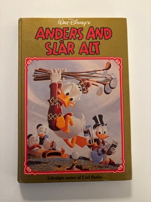 Anders And Slår Alt, Carl Barks, anden bog, Goldbog fra 1987 

Anders And slår alt.

I fin stand. Se