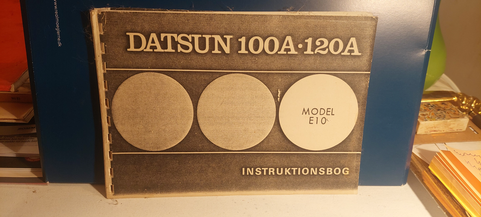 Datsun 100 A/120 A,årg.ca.1980,instruktionsbog,f...